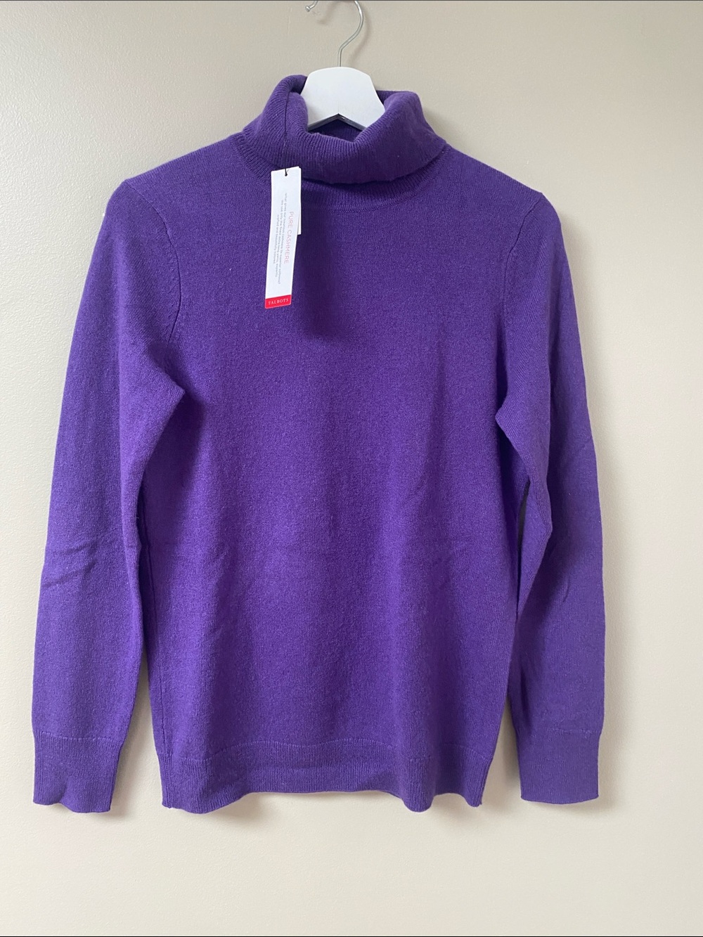 NWT Talbots Rich Purple Cashmere Turtleneck Sweater small